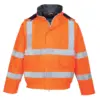 Portwest S773 Bizflame Rain Hi-Vis FR Winter Bomber Jacket in Orange