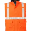 Portwest S776 Bizflame Rain Hi-Vis FR Bodywarmer in Orange