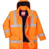 Portwest S778 Bizflame Rain Hi-Vis FR Winter Jacket in Orange