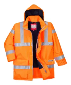 Portwest S778 Bizflame Rain Hi-Vis FR Winter Jacket in Orange