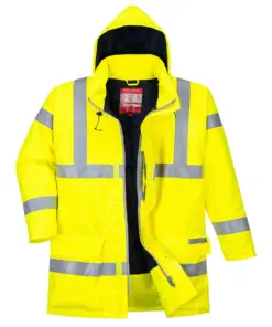 Portwest S778 Bizflame Rain Hi-Vis FR Winter Jacket in Yellow