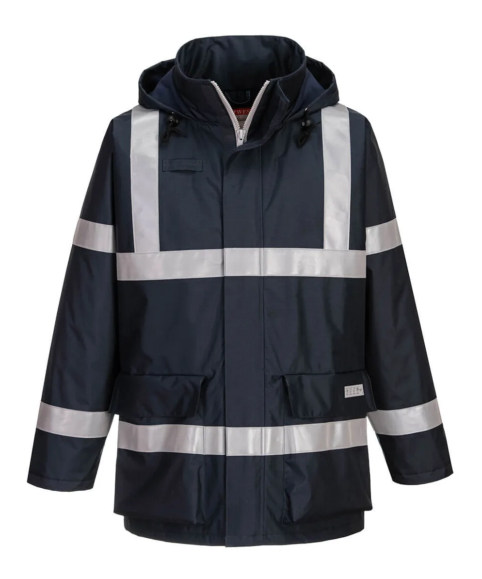 Portwest S785 Bizflame Rain FR Winter Jacket in Navy