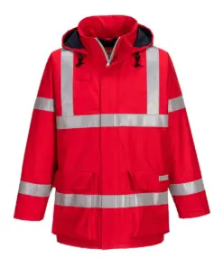 Portwest S785 Bizflame Rain FR Winter Jacket in Red