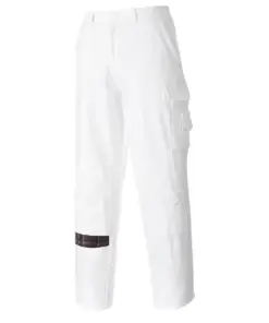 Portwest S817 Painters Trousers in White