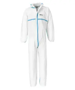 Portwest ST60 BizTex Microporous Coverall Type 4/5/6 50-Pack in White