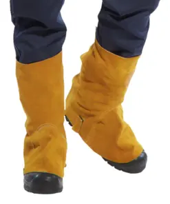 Portwest SW32 FR Leather Welding Boot Cover in Tan