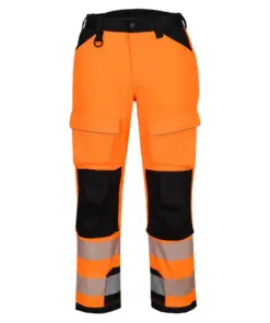 Portwest T142 PW3 Hi-Vis Harness Trouser in Orange/Black