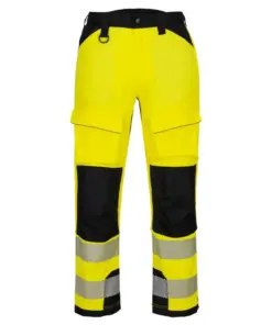 Portwest T142 PW3 Hi-Vis Harness Trouser in Yellow/Black