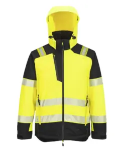 Portwest T160 PW3 Hi-Vis Winter Jacket in Yellow/Black