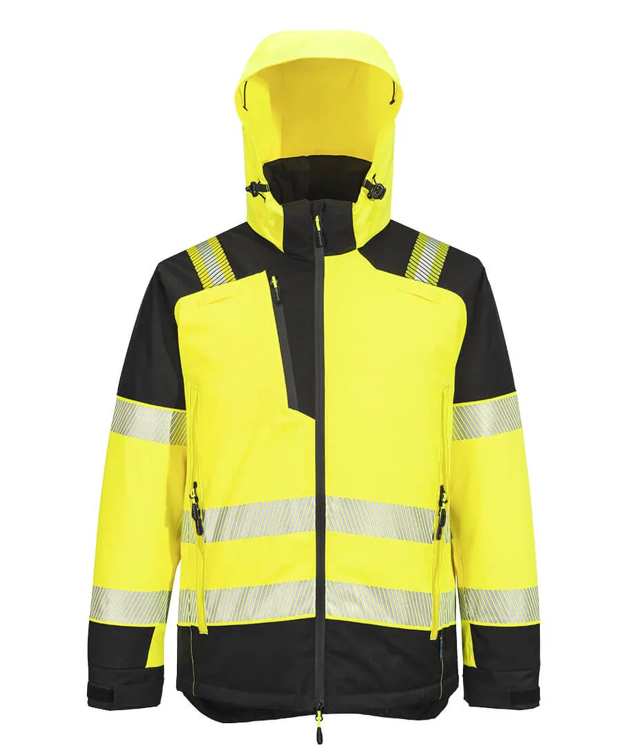 Portwest T160 PW3 Hi-Vis Winter Jacket in Yellow/Black