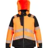 Portwest T162 PW3 Hi-Vis Women's Winter Jacket in Orange/Black