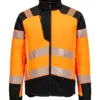 Portwest T170 PW3 Hi-Vis Hybrid Baffle Jacket in Orange/Black