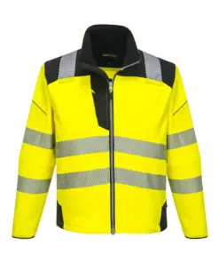 Portwest T402 PW3 Hi-Vis Softshell (3L) in Yellow/Black