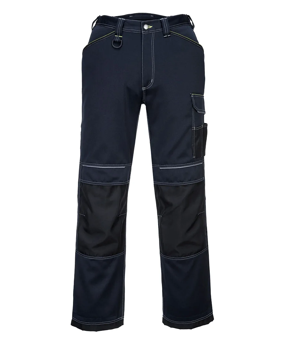 Portwest T601 PW3 Work Trousers in Navy/Black