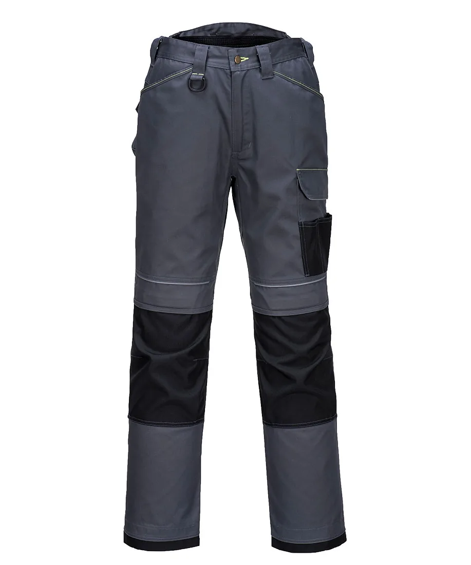Portwest T601 PW3 Work Trousers in Zoom Grey/Black