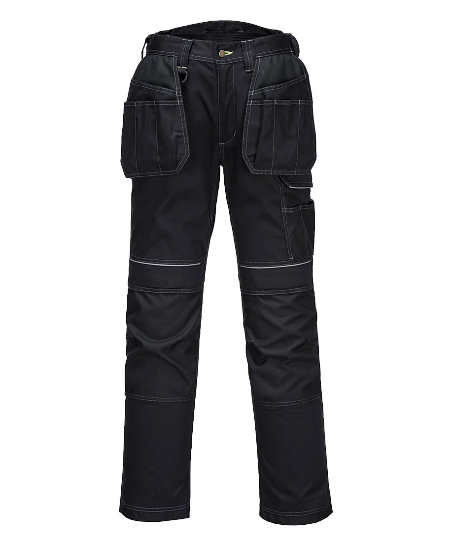 Portwest T602 PW3 Holster Work Trousers in Black