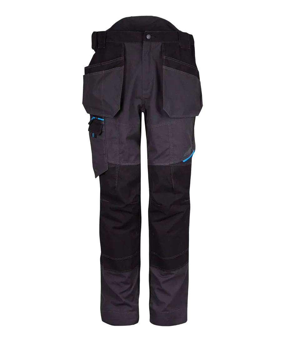 Portwest T702 WX3 Holster Trousers in Metal Grey