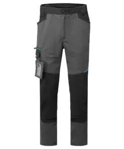 Portwest T718 WX3 Slim Fit Work Trousers in Metal Grey