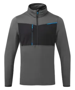 Portwest T755 WX3 Half Zip Tech Fleece in Metal Grey