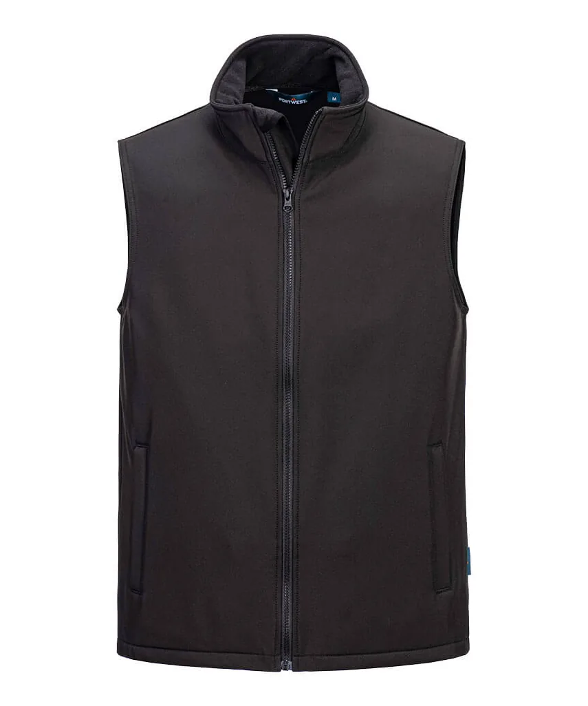 Portwest TK22 Print and Promo Softshell Gilet (2L) in Black