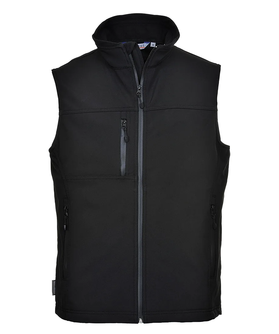 Portwest TK51 Softshell Bodywarmer (3L) in Black