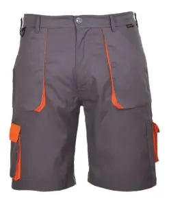 Portwest TX14 Portwest Texo Contrast Shorts in Grey
