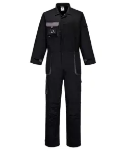 Portwest TX15 Portwest Texo Contrast Coverall in Black