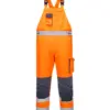 Portwest TX52 Dijon Hi-Vis Contrast Work Bib and Brace in Orange/Navy