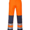 Portwest TX71 Seville Hi-Vis Contrast Work Trousers in Orange/Navy