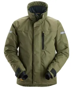 Snickers 1100 AllroundWork 37.5® Insulated Jacket in Khaki Green/Black