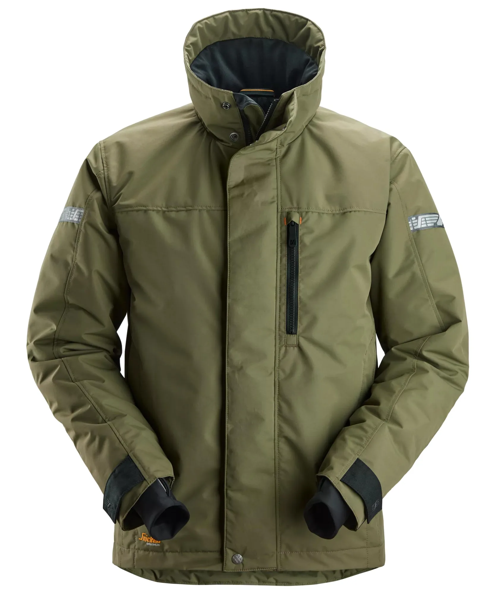 Snickers 1100 AllroundWork 37.5® Insulated Jacket in Khaki Green/Black
