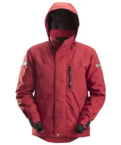 Snickers 1102 AllroundWork Waterproof 37.5® Insulated Jacket in Chili Red/Black