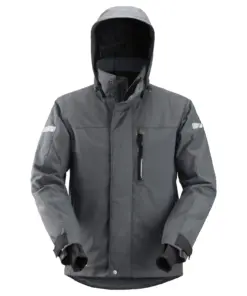 Snickers 1102 AllroundWork Waterproof 37.5® Insulated Jacket in Steel Grey/Black
