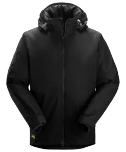 Snickers 1104 AllroundWork Waterproof Insulated Jacket in Black/Black