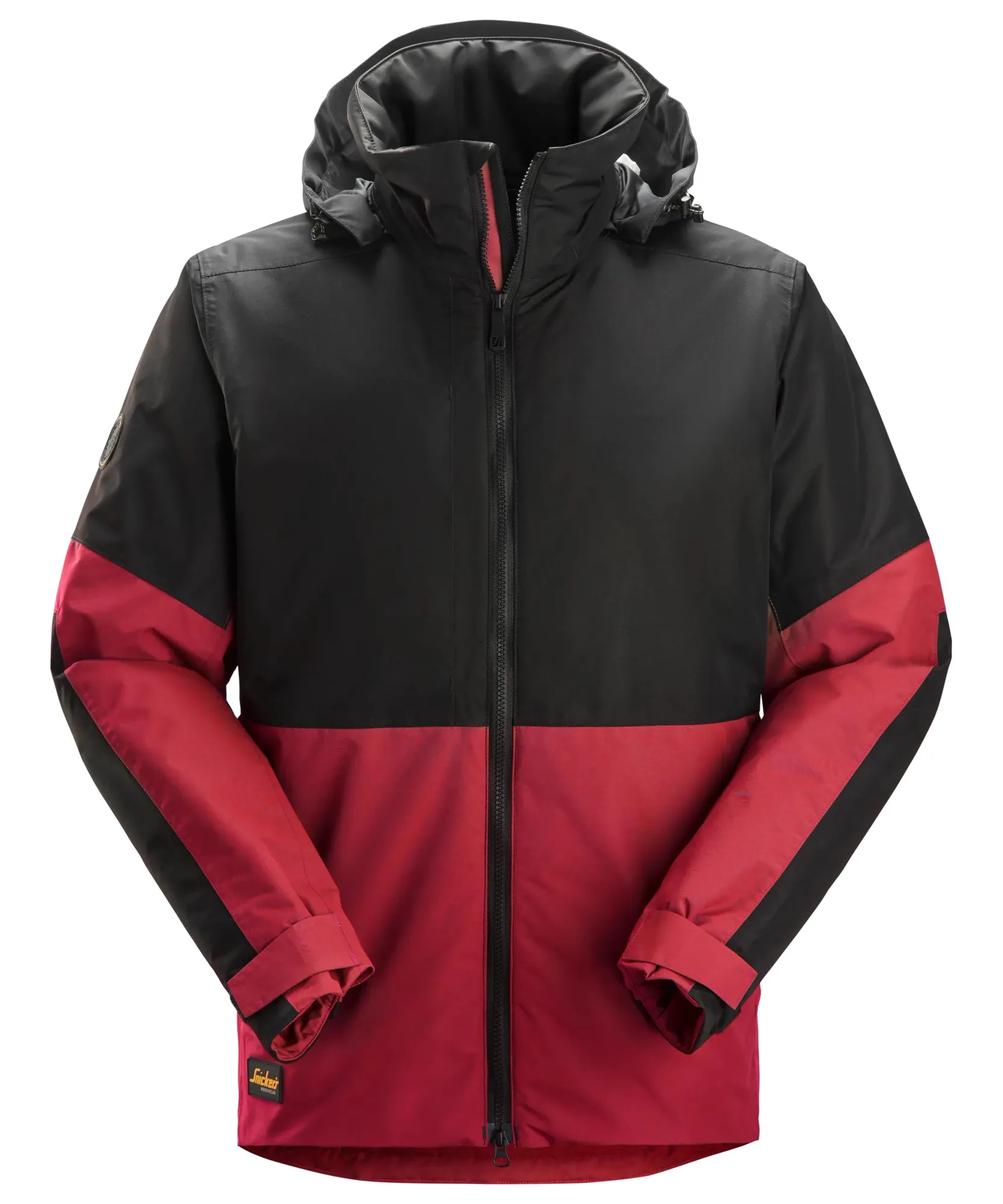 Snickers 1104 AllroundWork Waterproof Insulated Jacket in Chili Red/Black