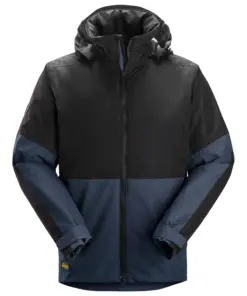 Snickers 1104 AllroundWork Waterproof Insulated Jacket in Navy/Black