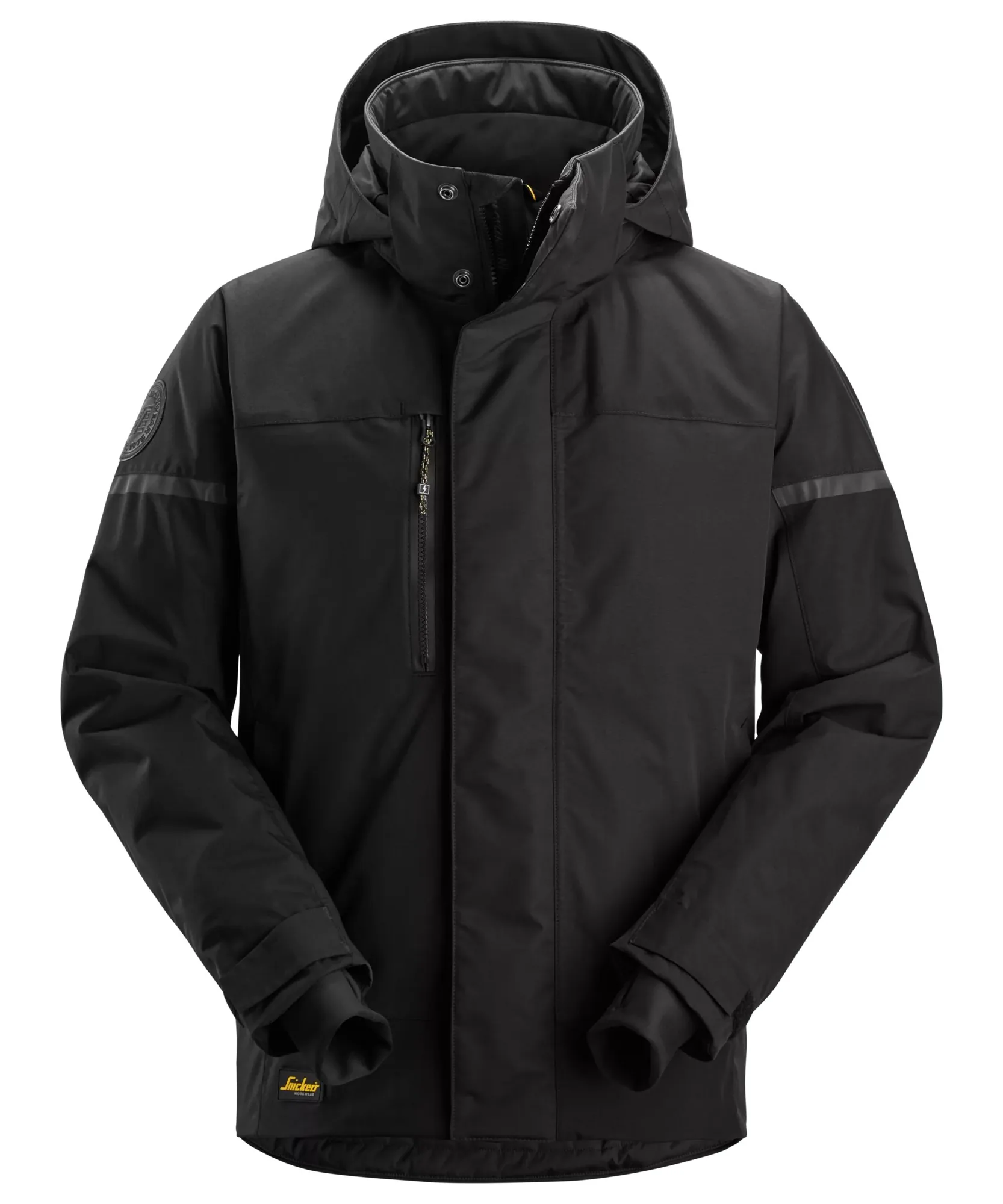 Snickers 1112 AllroundWork Waterproof Insulated Jacket in Black/Black