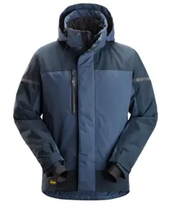 Snickers 1112 AllroundWork Waterproof Insulated Jacket in Navy/Dark Navy