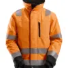 Snickers 1130 High-Vis Class 3 37.5® Insulated Jacket in High Visibility Orange/Black