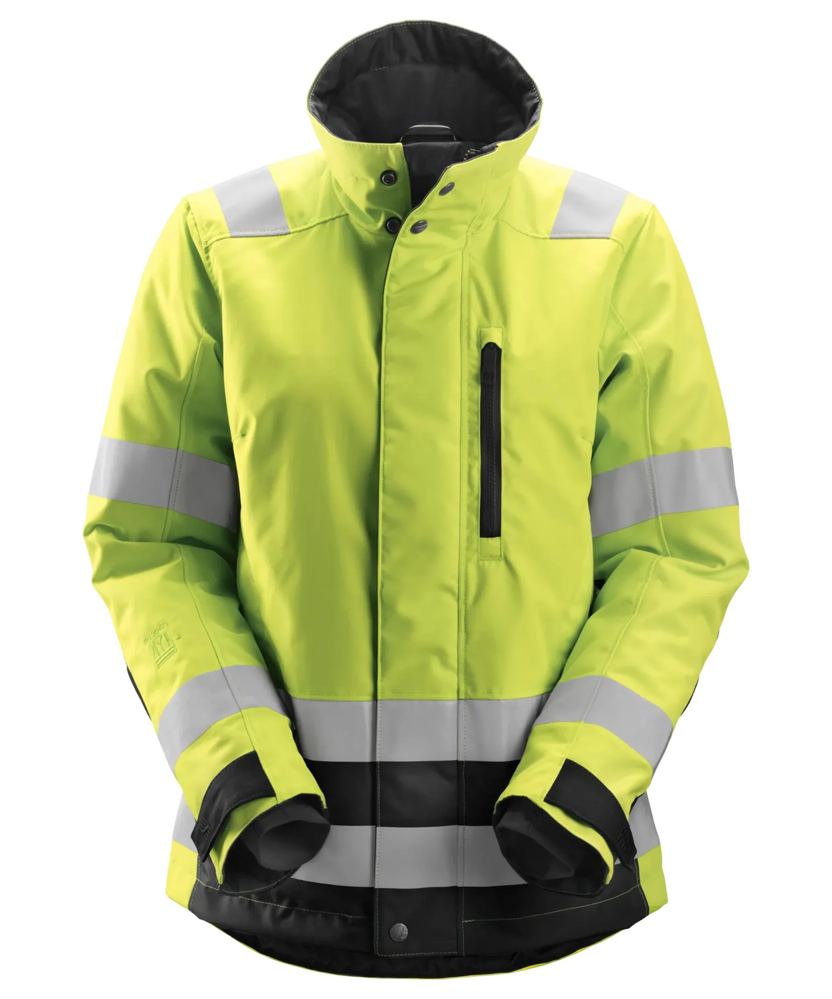 Snickers 1137 High-Vis Class 2/3 Women's 37.5® Insulated Jacket in High Visibility Yellow/Black