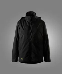 Snickers 1174 AllroundWork Women's Waterproof Insulated Jacket in Black/Black
