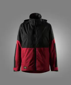 Snickers 1174 AllroundWork Women's Waterproof Insulated Jacket in Chili Red/Black