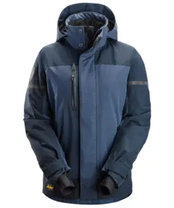 Snickers 1177 AllroundWork Women's Waterproof Insulated Jacket in Navy/Dark Navy