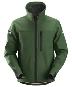 Snickers 1200 AllroundWork Softshell Jacket in Forest Green/Black