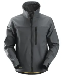 Snickers 1200 AllroundWork Softshell Jacket in Steel Grey/Black