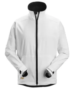 Snickers 1205 AllroundWork Windproof Softshell Jacket in White