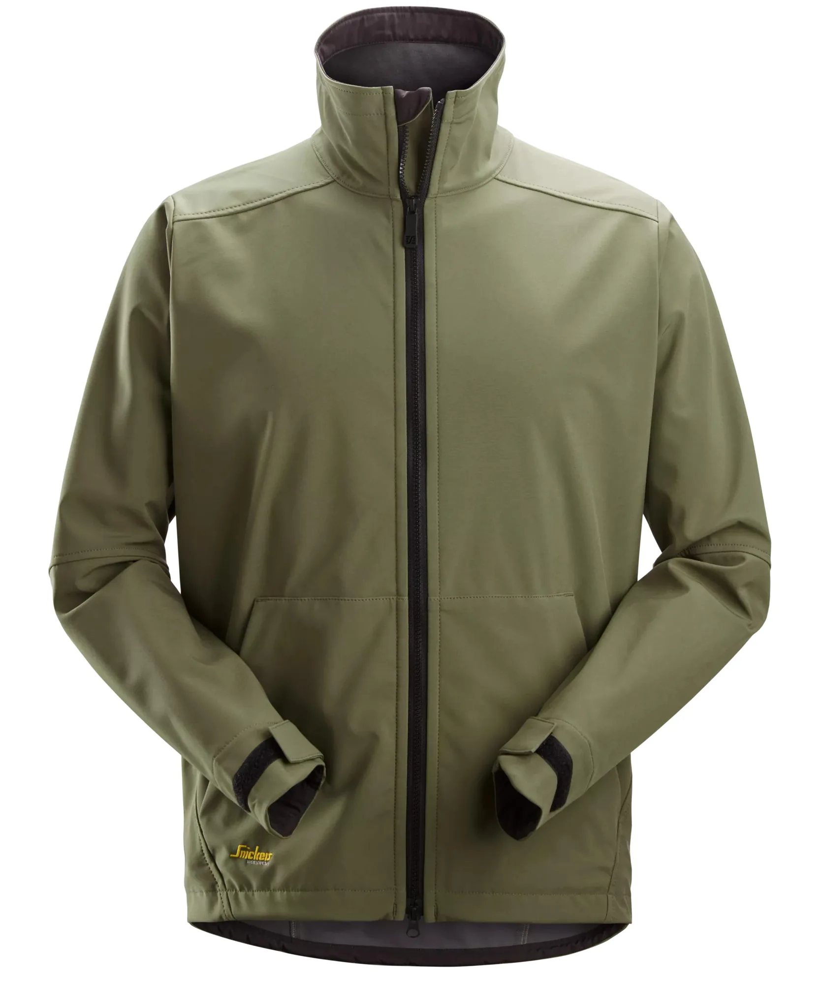 Snickers 1205 AllroundWork Windproof Softshell Jacket in Khaki Green