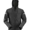 Snickers 1229 AllroundWork Softshell Jacket with Hood in Black/Black
