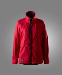 Snickers 1257 AllroundWork Women's Softshell Jacket in Chili Red/Black