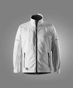 Snickers 1258 AllroundWork Softshell Jacket in White/Black